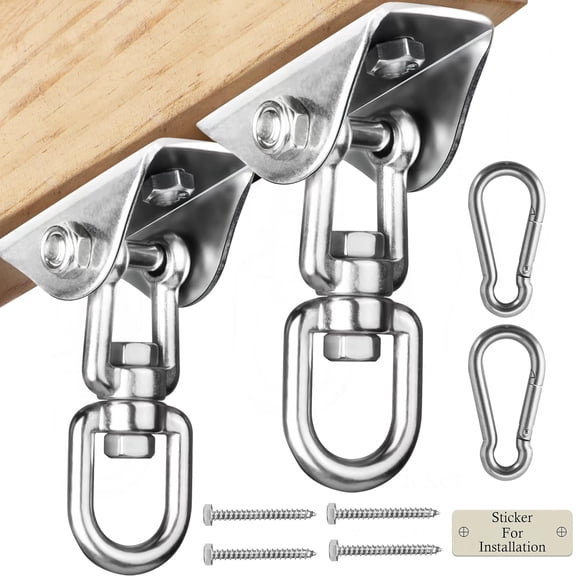 Perchas giratorias Aisto Heavy Duty de acero inoxidable con una capacidad de 907 kg