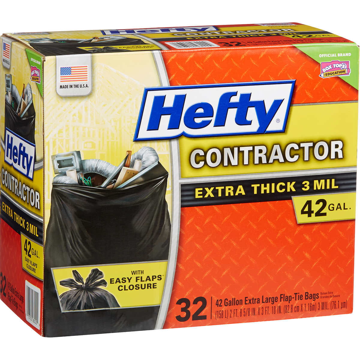 Hefty 42 Gal. Load & Carry Contractor Bags (14 Count) - Gillman