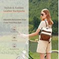 thumbnail image 2 of Mochila AGLOD Leather para mujer beige/marrón, 2 of 7