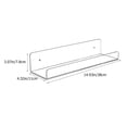 thumbnail image 2 of KAKOWELY Bathroom Storage Rack Clear Shower Shelves 2Pcs 14.93X4.32X3.07in, 2 of 8