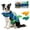 Blue, variant on Dog Life Jacket with Chin Float & Head Support, Shark Swim Vest with Chin Rest, Safety Buoyancy Vest for Small Medium Large Dogs (Blue)