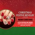 thumbnail image 2 of 24Pcs Christmas Press on Nails Short Square Fake Nails Christmas Red Glitter Glue on Nails Christmas Tree Nails Stick on Nails Handmade Christmas Plastic Nails for Women, 2 of 9