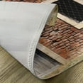 thumbnail image 5 of Ambesonne Rustic Place Mats Set of 4, Old House Door Brickwork, Standard Size, Brown Cream Redwood, 5 of 6