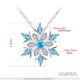 thumbnail image 3 of Collar de mujer Collar de copo de nieve azul Collar de piedras preciosas, 3 of 3