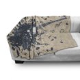thumbnail image 3 of Modern Soft Flannel Fleece Throw Blanket, Acoustic Guitar on Retro Murky Background Music Notes Melody Illustration, Cozy Plush for Indoor and Outdoor Use, 60" x 80", Beige Dark Blue, by Ambesonne, 3 of 6