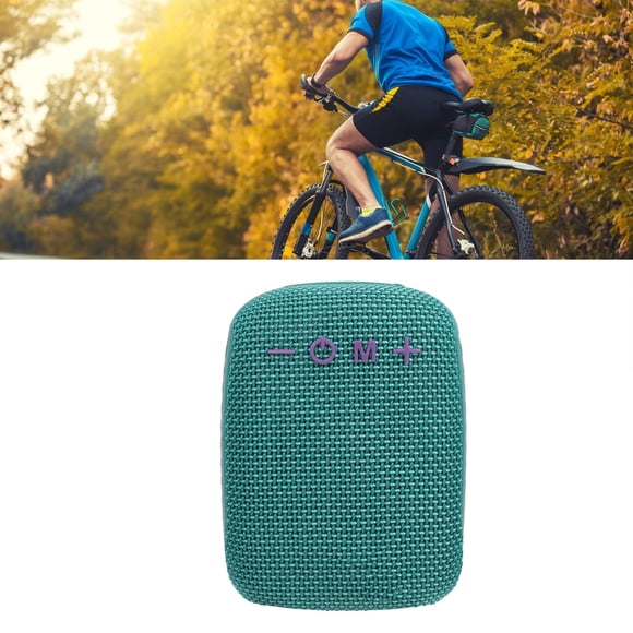 Altavoz Inmediable, Conexión Estéreo, Altavoz Inalámbrico para Ciclismo, Reproductor de Música Con Radio Inalámbrico Con Inserció de Tarjeta, Micrófono Incorporado, PARA
