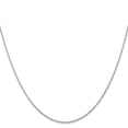 thumbnail image 3 of 10k White Gold Carded Rhodium-plated 0.70mm Rope Chain, 3 of 5