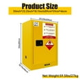 thumbnail image 2 of 12 Gallon Flammable Liquid Storage Cabinet: Double-Walled, Corrosion-Resistant, for Garage Use, 2 of 5