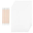 thumbnail image 1 of 1 Set Papier de Transfert Graphite et Papier de Traçage avec Stylet Double Extrémité Outils de Pointillage pour Papier Bois Pierre, 1 of 8