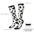thumbnail image 5 of Cow Spots Print Knee High Socks for Women Long Leg Warmers Socks, 5 of 7
