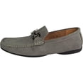 thumbnail image 2 of Masimo Mens Suede Driving Moccasins Adult Male Slip on Dress Shoes Grey 7.5, 2 of 7