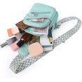 thumbnail image 5 of Sling Bag for Women, Crossbody Fanny Packs PU Leather Crossbody Bags Chest Bag Multiple Pockets Belt Bag Purse with Adjustable Strap 30cm(Green), 5 of 5