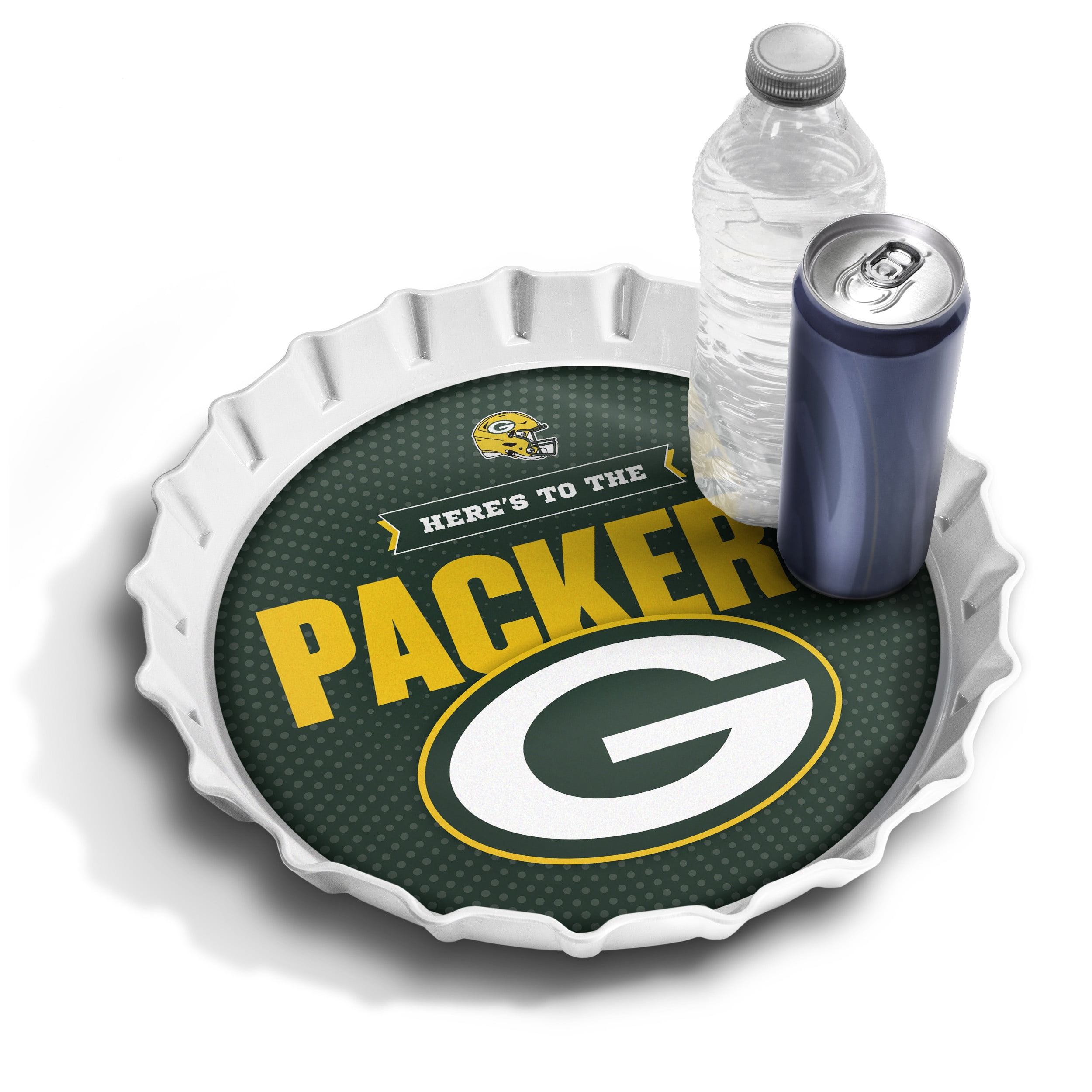 YouTheFan NFL Green Bay Packers Bottle Cap Serving Tray