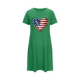 thumbnail image 6 of LYEAA Sleepwear for Women Plus Size Soft Short Sleeve Nightgowns Crewneck Night Shirts Comfy Home Dress, 6 of 6
