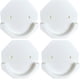 thumbnail image 1 of Shower Curtain Rod Holders,Adhesive Shower Rod Tension Retainer for Wall,Heat Resistant,Waterproof,4 Pack,White(Shower Curtain Rod Not Included), 1 of 3