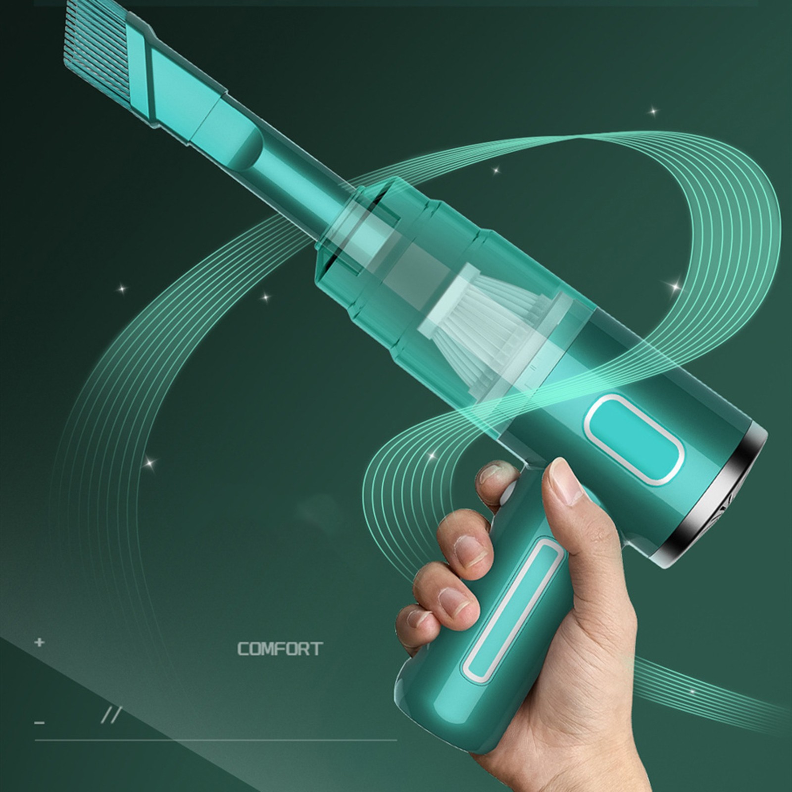 Weerihhol Air Duct Car Vacuum Cleaner Wireless Portable Large Suction Household Handheld Collector Small Mini Blower