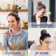 thumbnail image 2 of Hair Bun Cover Hair Net Handmade Knit Mesh Fabric Hair Bun Net for Girls Women Elastic Styling Hair Net Bun Hair Cover Pack of 3, 2 of 5