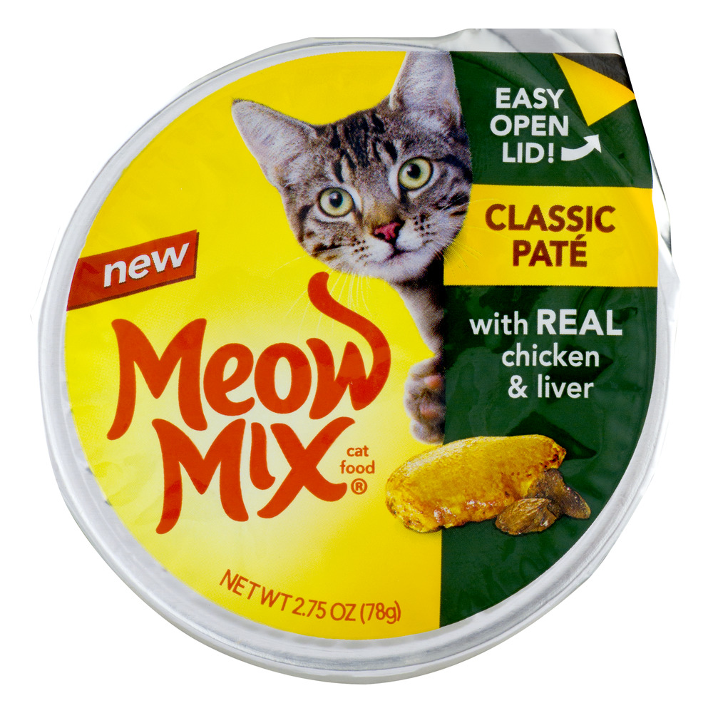 Meow Mix Cat Food Classic Pate Real Chicken & Liver, 2.75 oz by Big Heart Pet Brands