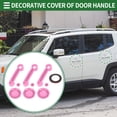 thumbnail image 2 of Juego de cubiertas para manijas de puerta exterior Unique Bargains, trim decorativo para Jeep Wrangler JK 2DR 2007-2017, ABS, Rosa, 1 juego, 2 of 6