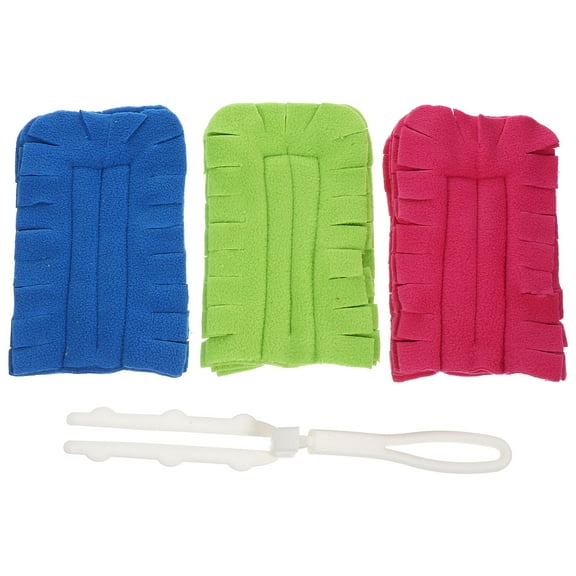 KALLORY 1 Set Assorted Color Soft Fabric Duster for Home Cleaning and Dust Removal