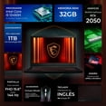 thumbnail image 2 of Laptop Gamer MSI Thin Nvidia GeForce RTX 2050 4GB Intel Core i5 12450H 32GB 1TB SSD Pantalla 15.6" IPS 144Hz Teclado Ingles W11H, 2 of 5