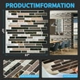thumbnail image 6 of Art3d Peel and Stick Backsplash Tile Brown Mix Wall Tile 12 in. x 12 in. (6-Pack), 6 of 7