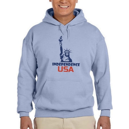 Independence Statue Of Liberty Hoodie Men -Image by Shutterstock Male Small