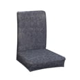 thumbnail image 4 of 2pcs Bar Sil de Comedor Cubierta de Sil Elevación Asiento Manga Poliéster Salón Gris Azul Sunnimix Stretch Seat Chair Cover, 4 of 8