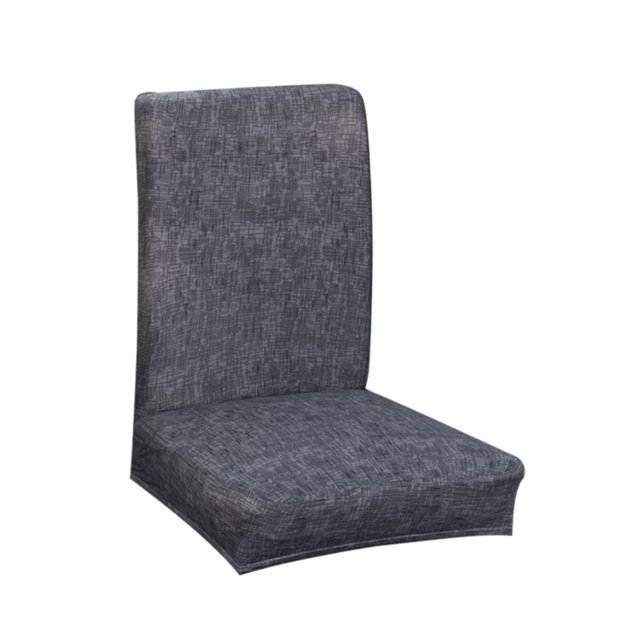 Funda elástica para asiento de silla, funda para taburete de comedor, para cocina y salón Gris oscuro