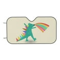 thumbnail image 7 of TEQUAN Sunshade for Car Windshield, Funny Beast Dinosaur Pattern Car Sun Shade, 55" x 30", 7 of 7
