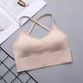 thumbnail image 4 of Wirefree T-Shirt Bra Women No Underwire Bra Feature V-Neck Demi & Balconette Bra Style W-731 Hook and Eye Closure Tshirt Bra Beige M, 4 of 8