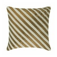 thumbnail image 6 of The HomeCentric Cushion Covers, Ivory Decorative Pillow Cover&nbsp;For Sofa Pack of 2, 16x16 inch (40x40 cm) Silk Cushion Cover, Striped, Pintucks, Textured, Zippered - Unfolding Ivory Antique Gold, 6 of 10