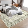 thumbnail image 4 of Garvee 4'x6' Area Rugs Vintage Persian Floral Rug, Non-Slip Backing Washable Rugs, Low Pile Distressed Indoor Carpet for Living Room Bedroom Home Office, Beige, 4 of 9