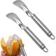 thumbnail image 1 of 2026 Orange Peeler Cutter, 2 Pieces Stainless Steel Citrus Peelers, Tool With Curved Handle Vegetable Fruit Tools Kitchen Gadget_Sep, 1 of 4