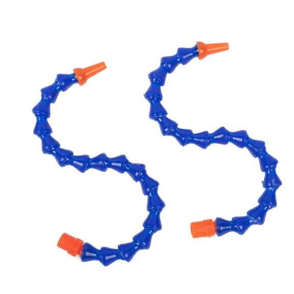 6Pcs Plastic Flexible Water Oil Coolant Pipes Hose Round Nozzle 300Mm For Lathe YIWEI