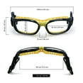 thumbnail image 4 of Gafas deportivas con lentes reemplazables, ajuste ceñido, ligeras, resistentes a los impactos, gafas protectoras para baloncesto, fútbol, ​​voleibol y tenis, 4 of 7