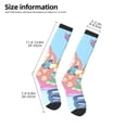 thumbnail image 2 of Masiiu Bluey Print Adult Crew socks, Comfortable Novelty Colorful Patterned, Breathable, Stylish Colorblock for Men Women, 2 of 6