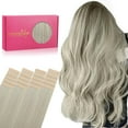 thumbnail image 1 of GFDYREE Extensions de Cheveux à Ruban WENNALIFE pour Femmes, 20 Pcs 50g 22 Pouces Extensions de Cheveux Grises à Ruban Extensions de Cheveux Humains Rallonge Cheveux Humains Lisses Extensions de Cheveux Invisibles Vrais Cheveux Humains, 1 of 5