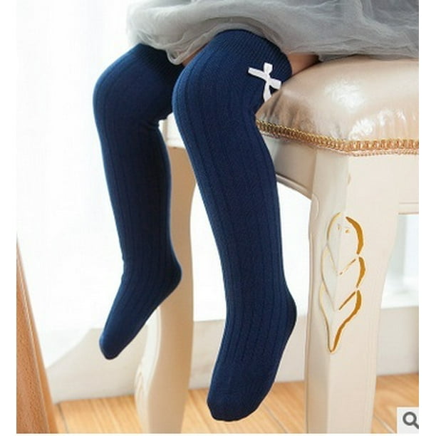 Kids Baby Girls Bow Anti-slip Cotton Warm Stockings Tights Baby Pantyhose  Socks 