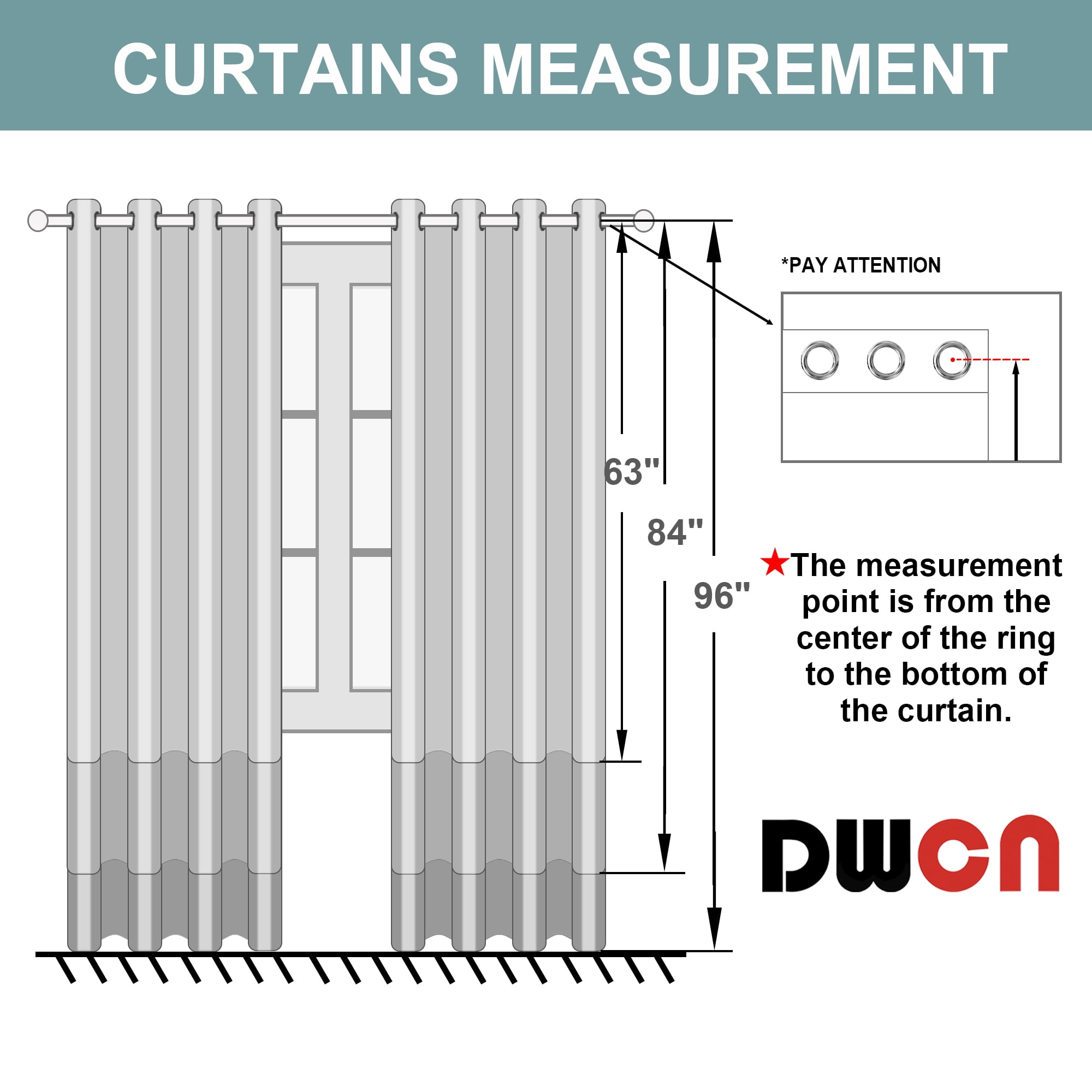 DWCN Cream Blackout Curtains 84 Inches Long for Living Room Thermal Insulated Light & Heat Blocking Full Room Darkening Noise Reducing Grommet 2 Panels Curtain (Cream,52"W x 84"L)