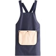 thumbnail image 1 of 2026 New Apron With Pockets Cross Back Design With Towel, Apron With Towel Attached,Pinstripe Cross-Back Kitchen, 1 of 8
