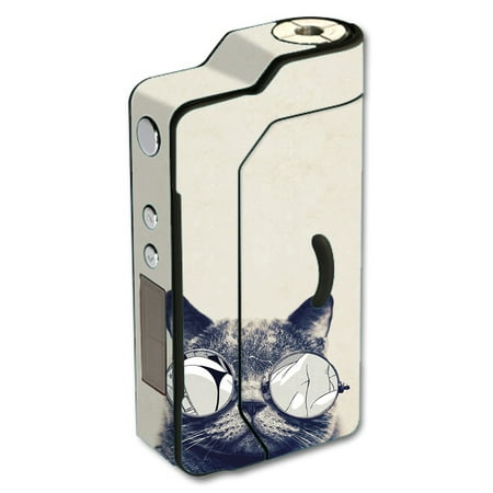 Temp Glass - Skin Decal For Sigelei 150W Tc Temp Vape Mod / Cool Cat Kat Shades Glasses Tumblr