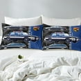 thumbnail image 4 of Erosebridal Police Car Bed Sheets Set King Size, Blue Truck Bed Sheets King, Vehicle Decor 4 Pieces, 4 of 7