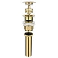 thumbnail image 2 of Aquaterior Bathroom Pop up Drain with Overflow Lavatory Vessel Basin Sink Stopper Gold Stainless Steel, 2 of 5