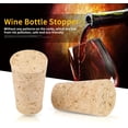 thumbnail image 4 of Tubo de ensayo Tapón de tubo de ensayo Corcho cónico, 20 piezas Tapón de botella de corcho de vino, Tapón de corcho de vino de madera para botellas de vidrio LingWen 9024715009432, 4 of 5