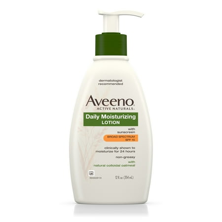 Aveeno Daily Moisturizing Body Lotion With SPF 15, 12 Fl. Oz
