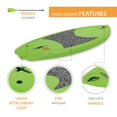 thumbnail image 5 of Lifetime Hooligan 8 ft Youth Stand-Up Paddle Board with Paddle, Lime Green (90699), 5 of 14