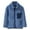 Dark Blue, variant on Boys Girls Mini Fur Jacket Toddler Warm Zip Up Jacket with 1 Chest Pocket Winter Outwear Puffer Coat Kids Thermal Thicken Outerwear Fleece Snowsuit