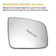 thumbnail image 3 of Reemplazo de vidrio de espejo retrovisor derecho calefaccionado de Unique Bargains para Mercedes Viano 10-20, 3 of 6