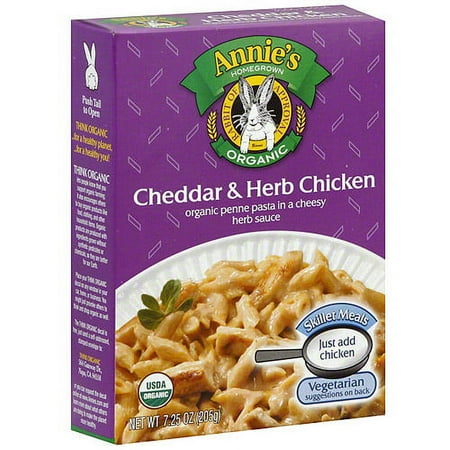 Annie's Homegrown Organic Cheddar & Herb Chicken Skillet Meals, 7.25-Ounce Boxes (Pack of 6)